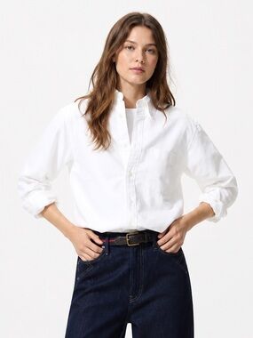🤍 Uniqlo Slim Fit Oxford Shirt | White | Size L | Unisex